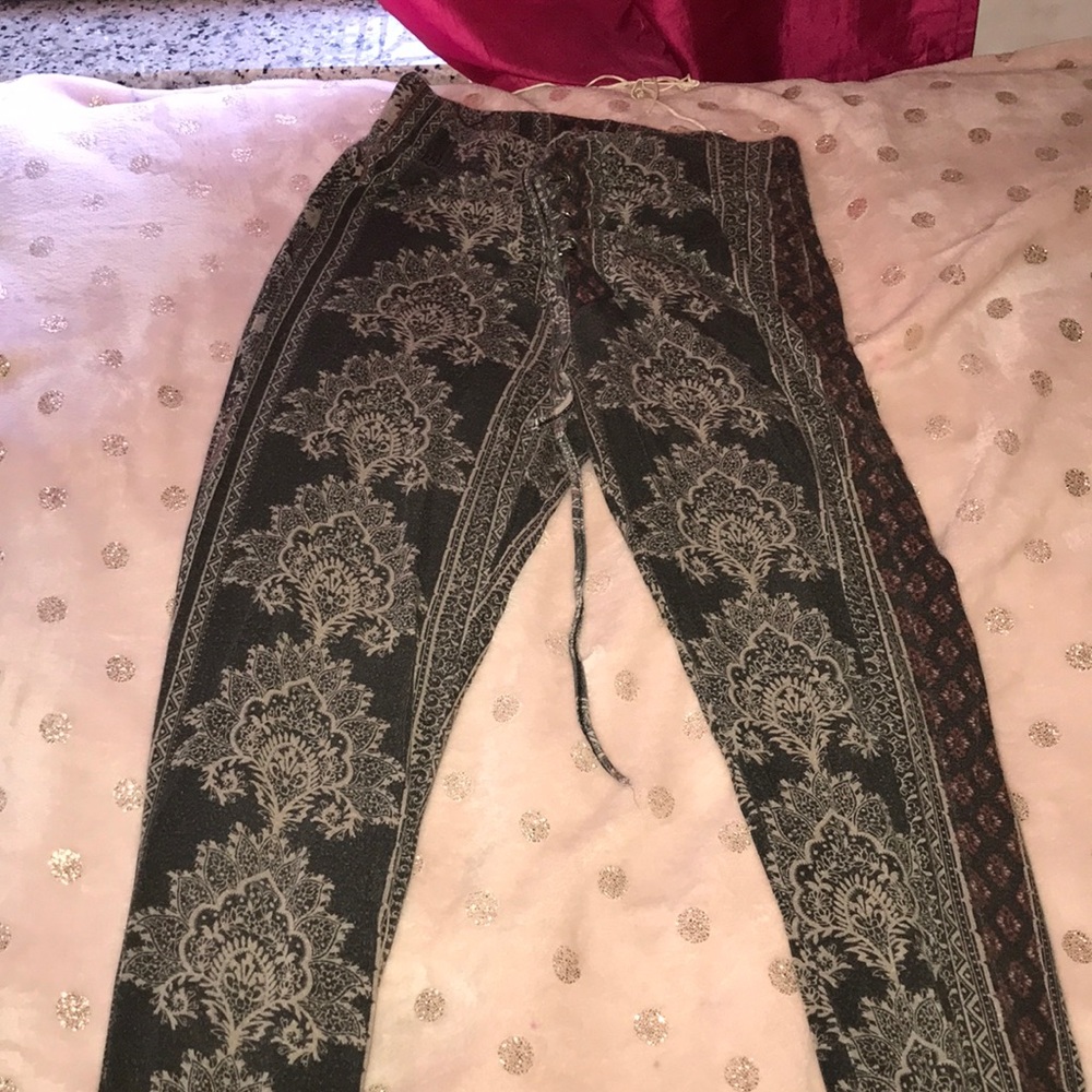 Brown High waisted Flared pants